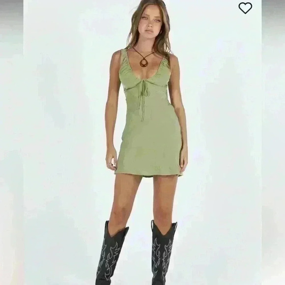 Bareena mini dress sage size 10! - Picture 2 of 8